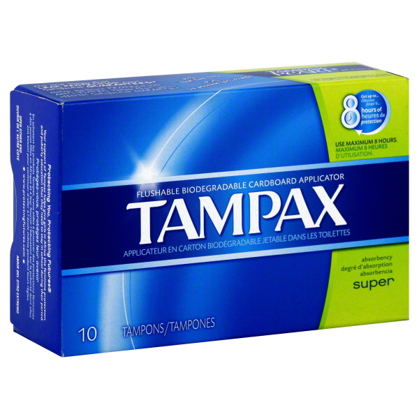 Wholesale Tampax Tampons Super 10 Count