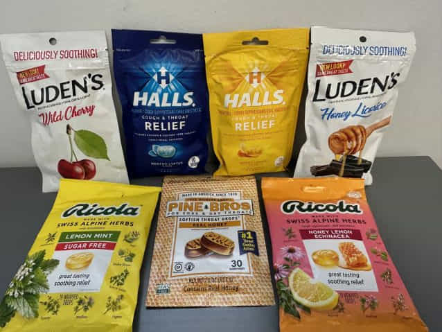 Bulk Halls and Ricola Cough Drops