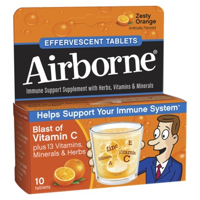 Wholesale Airborne Orange Tablets 10 Count