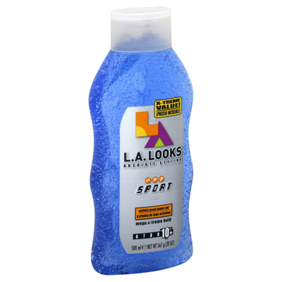 L.A. LOOKS Extreme Sport Tri-Active Hold Gel - 20 Oz, Alcohol-Free, All Hair Types